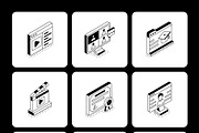 E-Learning Isometric Illustrations, a Technology Illustration by Vectors Market (Thumbnail 9 of 11)