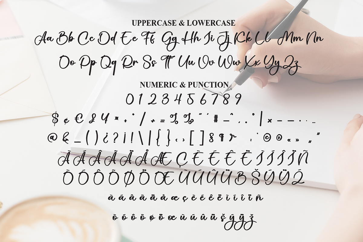 Angela Signature | Script Font, a Handwritten Font by Scratchones (Photo 7 of 8)