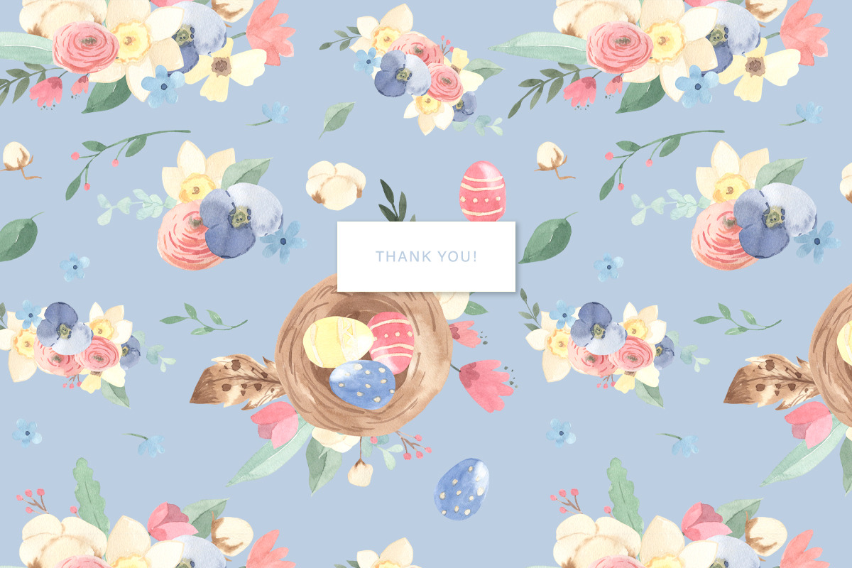 EASTER clipart. Watercolor set, an Animal Illustration by OlliArtDesign (Photo 12 of 12)