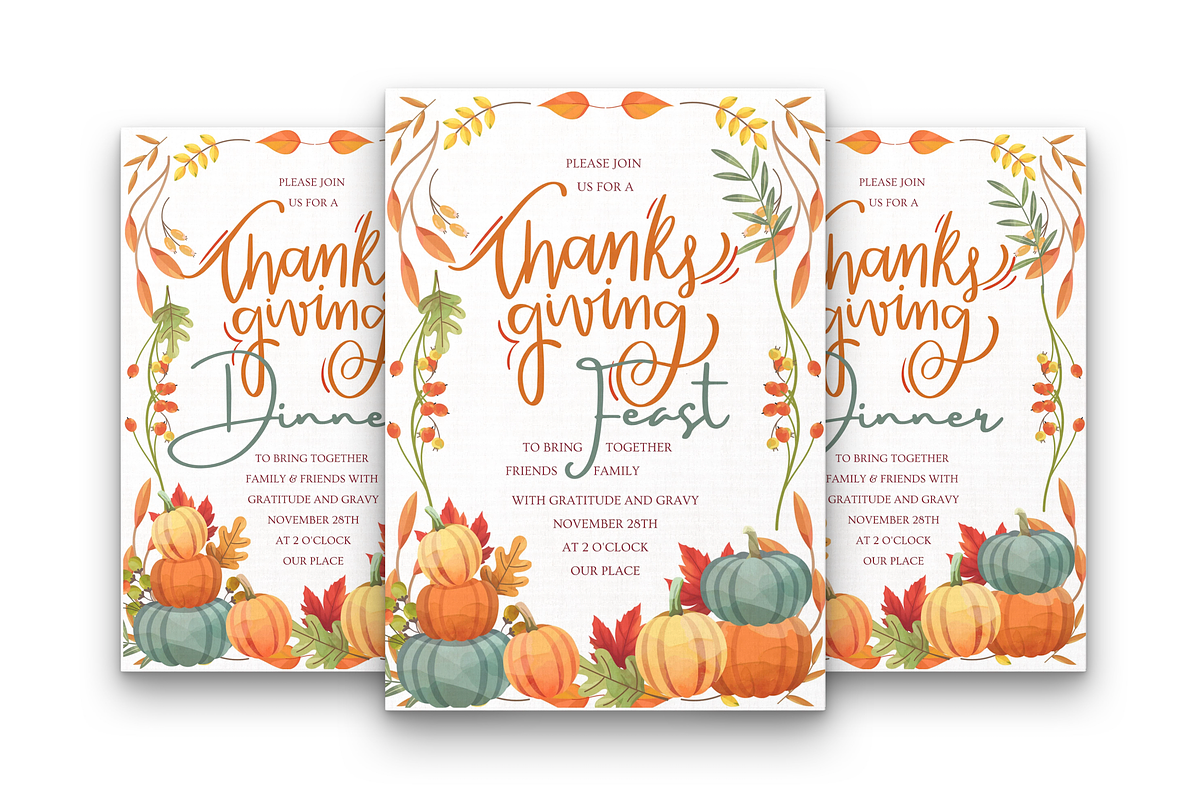 Editable Thanksgiving Invitation, an Invitation Template by ForeverPrint (Photo 2 of 7)