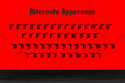 Regalie Fangs - Medieval Blackletter, a Blackletter Font by Dhabee (Thumbnail 3 of 16)