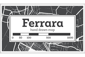 Ferrara Italy City Map