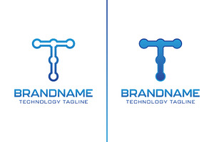Letter T Technology Logo, a Branding & Logo Template by Pray Art Design Studio