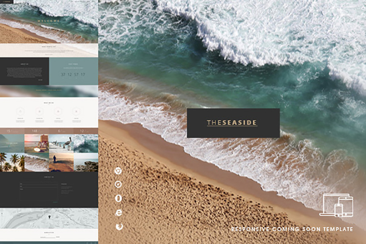 Seaside - One Page Template HTML, a Landing Page Template by CapitalTemplate (Photo 1 of 5)