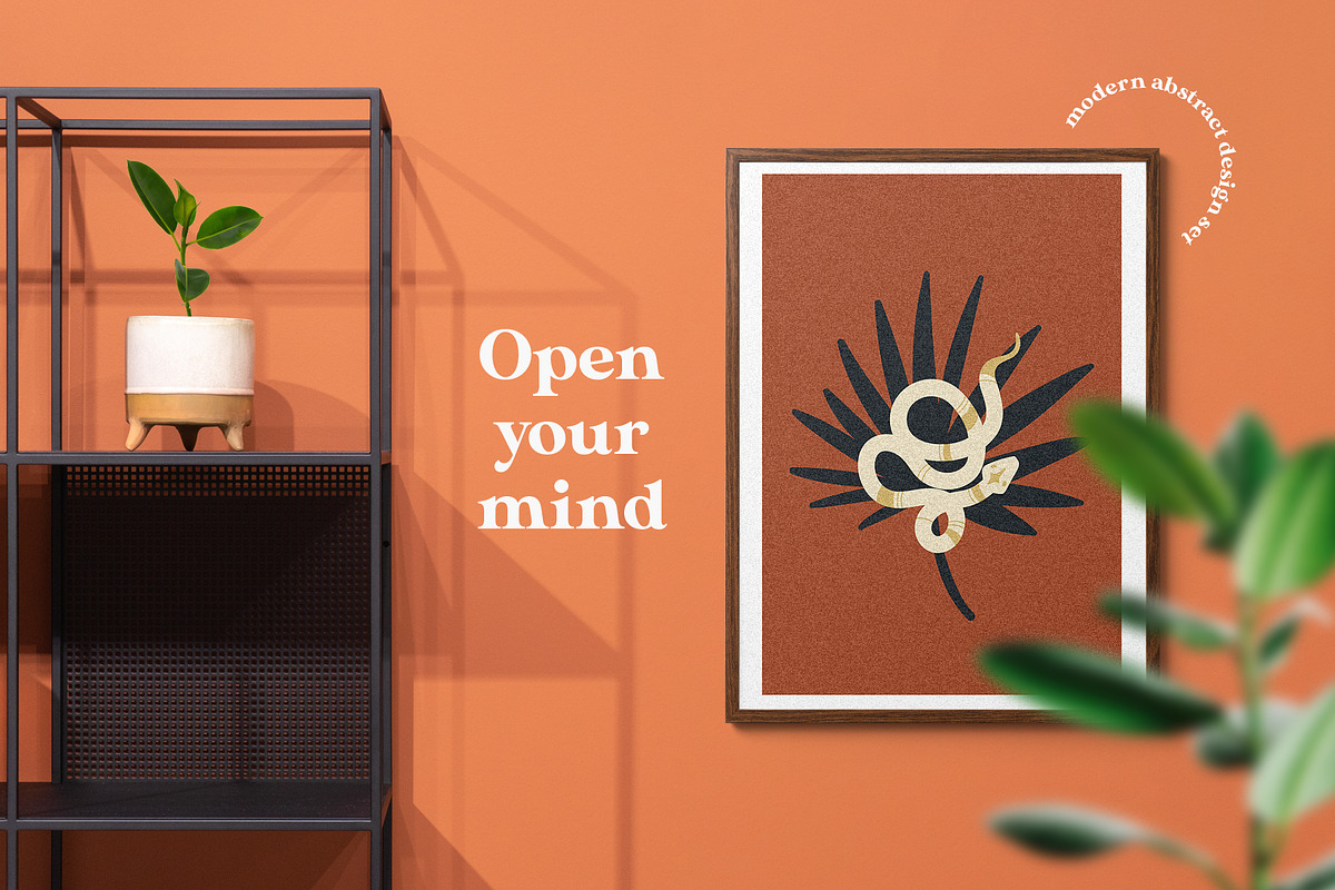 ☽GAYA☾ modern abstract design set, an Animal Illustration by Beauty Drops (Photo 3 of 9)