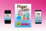 Hand Drawn Flat Plant Sale Flyer Set, a Flyer Template by Aiyari Graphic (Thumbnail 1 of 3)