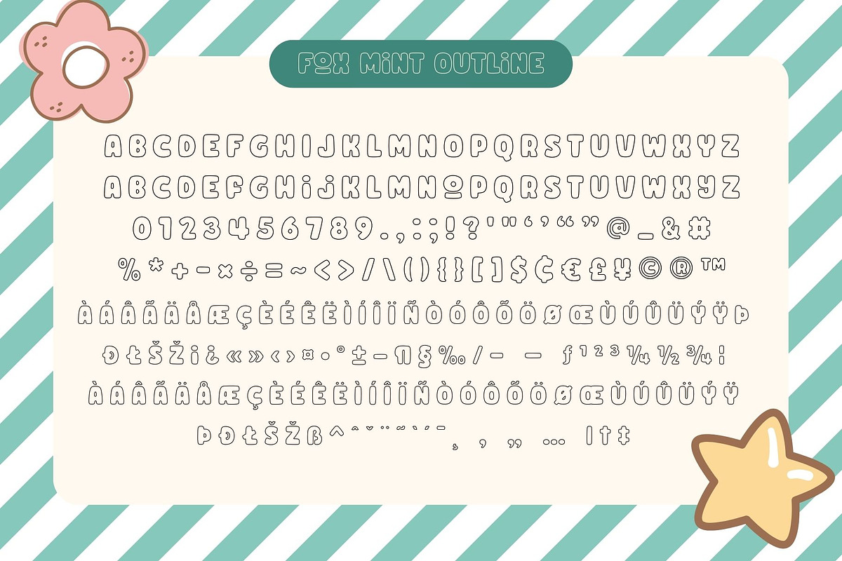 Fox Mint 5 Fonts Style, a Symbol Font by Fox7 By Rattana (Photo 10 of 11)