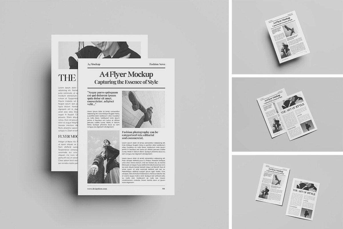 A4 Flyer Mockup, a Print Template by Difa Design (Photo 1 of 5)