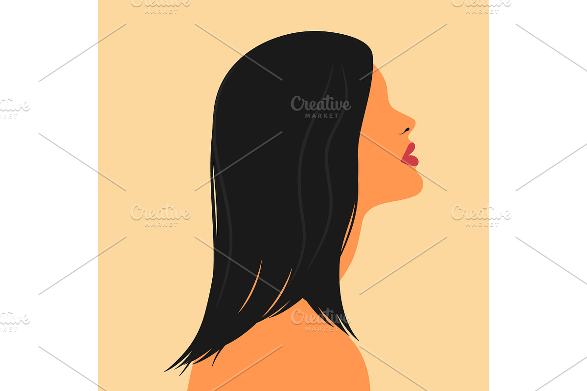 Abstract Female Portrait Profile Vie, a Person Illustration by PsychocheArt (Photo 1 of 3)