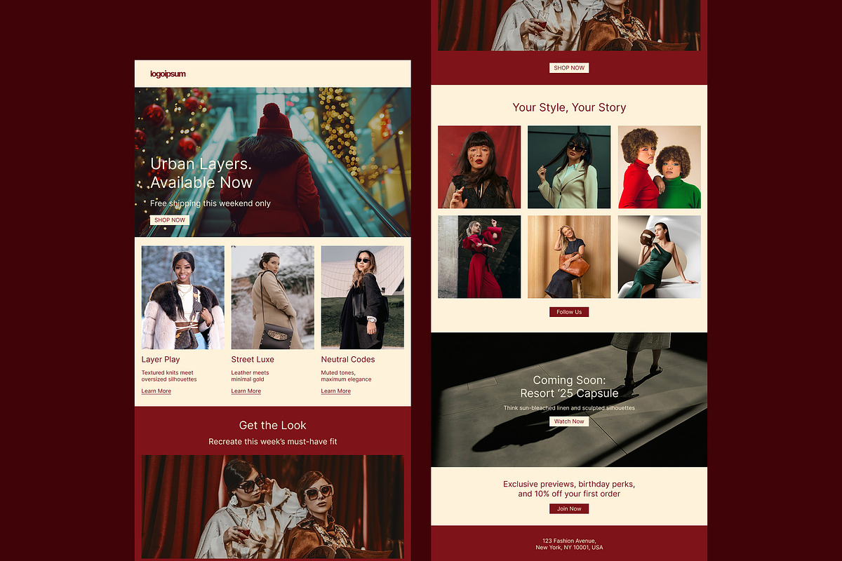 Fashion Sale Email Newsletter preview 4