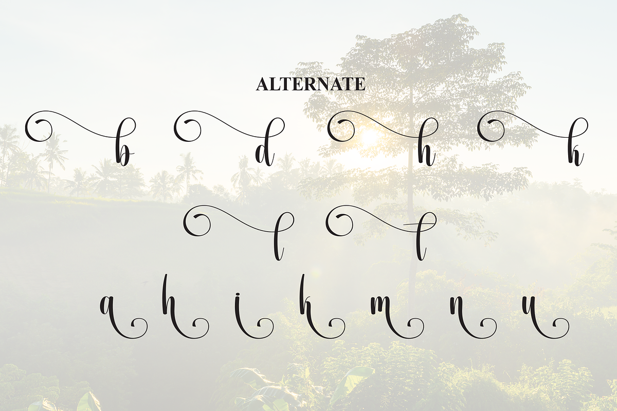 Woodland | Script Font, a Handwritten Font by Scratchones (Photo 9 of 9)