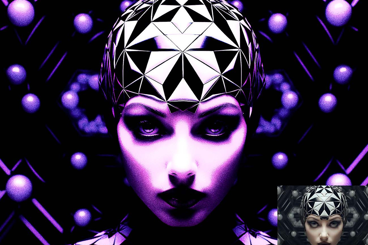 Cyberpunk RGB Analog Photoshop, a Brushes & More by Studio Retouch (Photo 10 of 16)