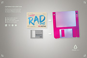 Retro Sci-fi Flyer Floppy Disk Party, a Flyer Template by Storm Pixels (Thumbnail 3 of 4)