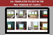 Square Christmas Wall Art Mockup, a Merchandise Mockup by LA Design (Thumbnail 8 of 10)