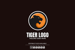 Tiger Simple Mascot Logo