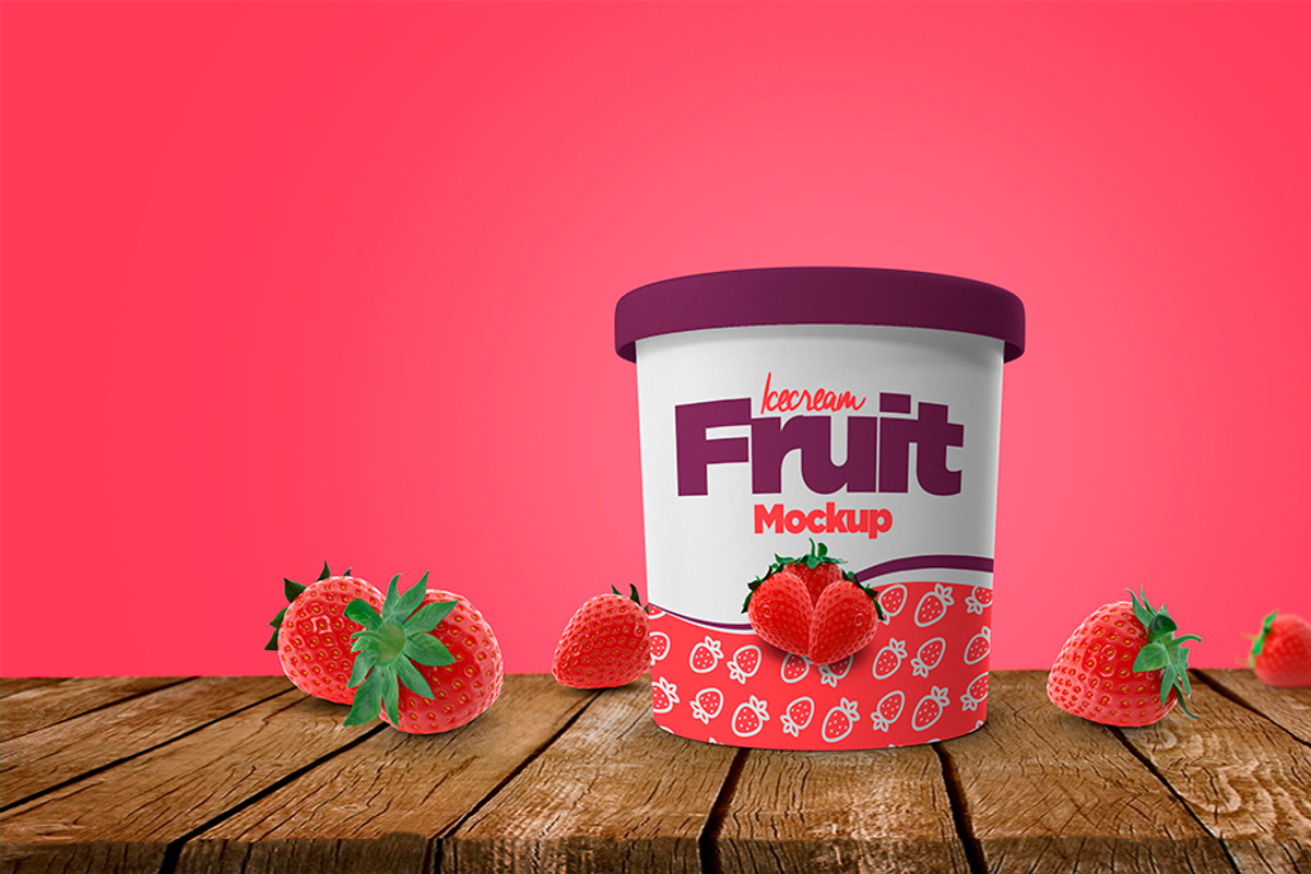 Ice Cream Cup Mockup, a Cups & Container Mockup by rogeriomarcos (Photo 3 of 15)
