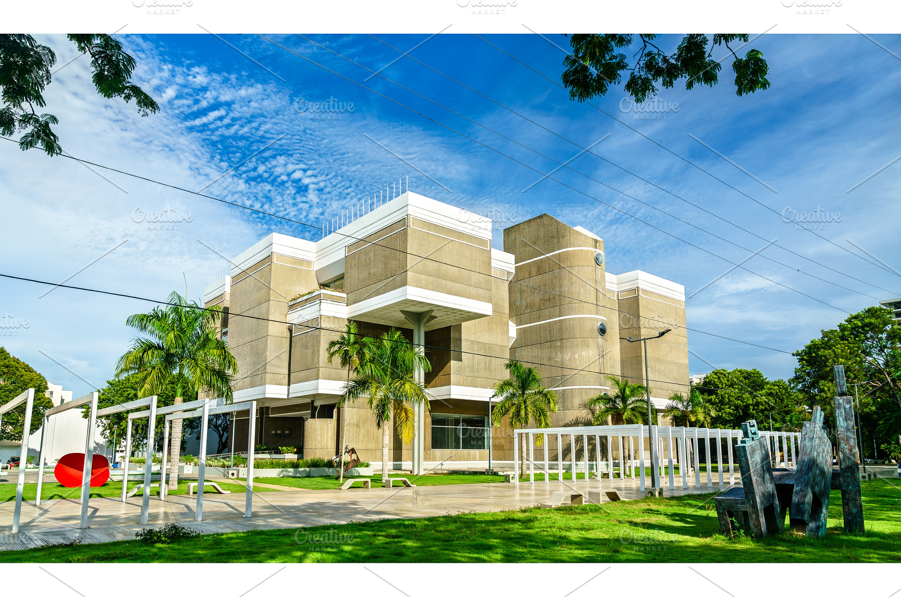 Modern art museum in Santo Domingo, an Architecture Photo by Leonid Andronov
