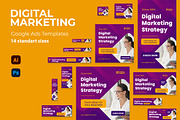 Digital Marketing Google Ads Banner, a Marketing Template by kerismaker (Thumbnail 1 of 4)