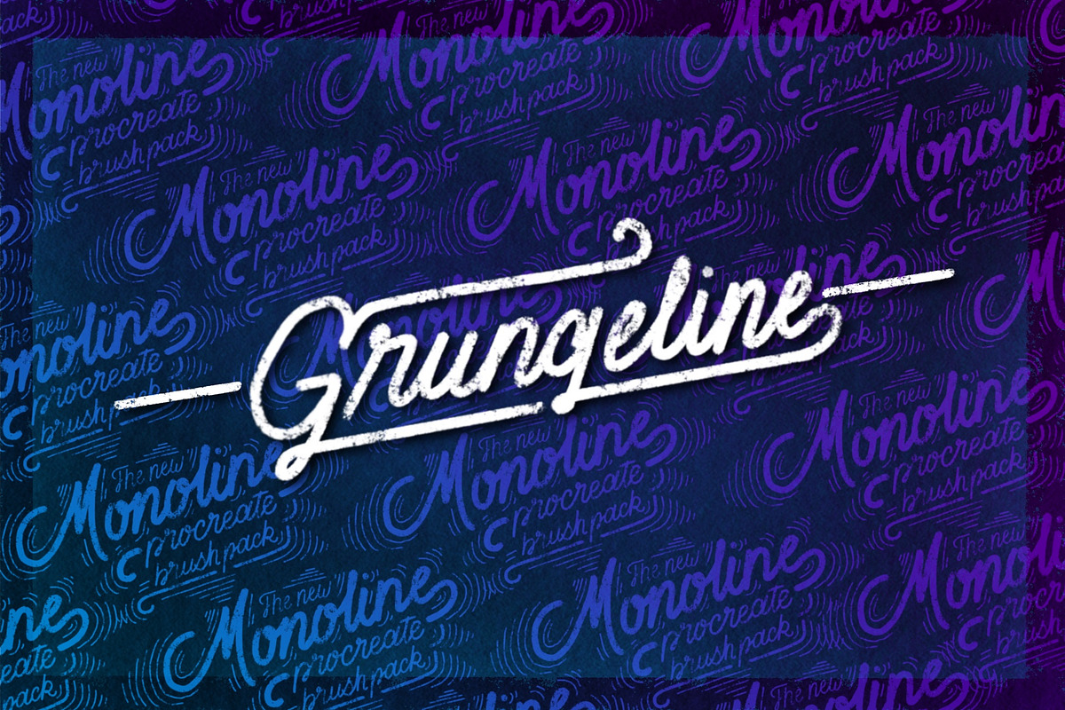 Monoline Procreate Brush Pack, a Brush Add-On by Jeremiah Richthofen (Photo 4 of 9)