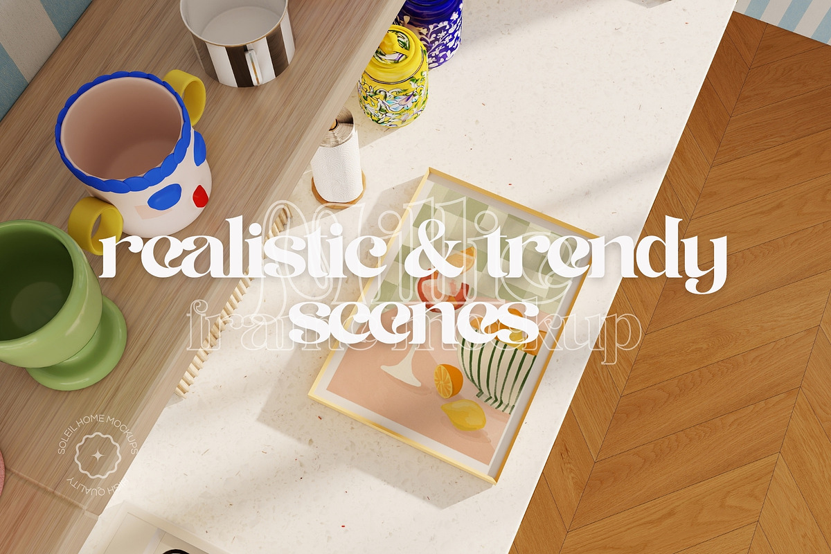 MILLIE | Kitchen Frame Mockup Set, a Household Mockup by SoleilHomeMockups (Photo 8 of 12)