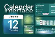 Modern Calendar Interface, a Social Media Template by Loin Studio (Thumbnail 1 of 3)