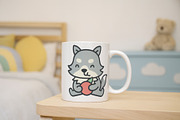 Cute Wolf Characters, an Animal Illustration by Palau (Thumbnail 2 of 10)