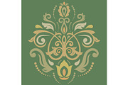 Damask Vector Oriental Pattern, a Decorative Illustration by FineArtStudio (Thumbnail 1 of 3)