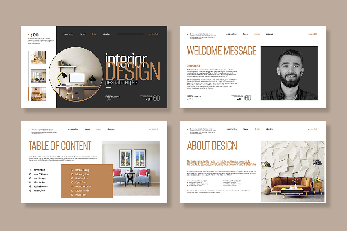Interior Design Presentation preview 2
