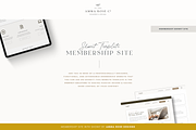 Showit Membership Website Template, a Websites & App Template by ammarosedesignsllc (Thumbnail 2 of 9)