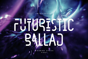 Futuristic Ballad, a Sans Serif Font by chekart (Thumbnail 1 of 9)