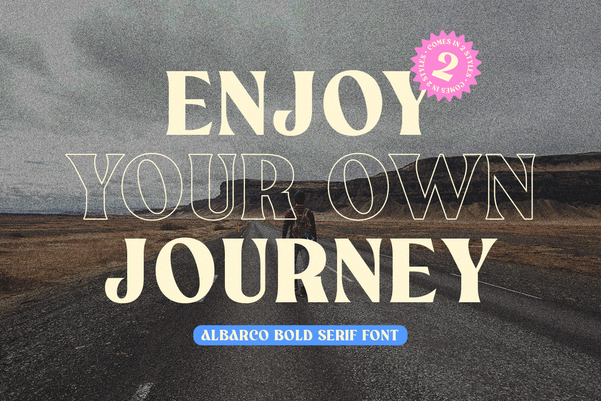 Albarco Bold Serif Font, a Serif Font by Mbonster Design Studio (Photo 6 of 12)