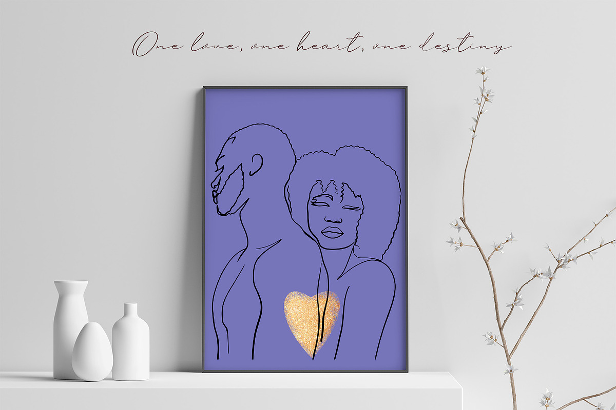 LOVE HEARTS KISSES. MODERN LINE ART, a Person Illustration by ArtOLB (Photo 4 of 12)