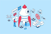 Isometric Concepts Illustrations, a Finance Illustration by alexdndz (Thumbnail 22 of 26)