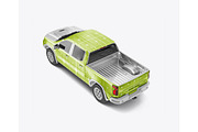 Pickup Truck Mockup, a Product Mockup by OneVectorStock (Thumbnail 5 of 16)