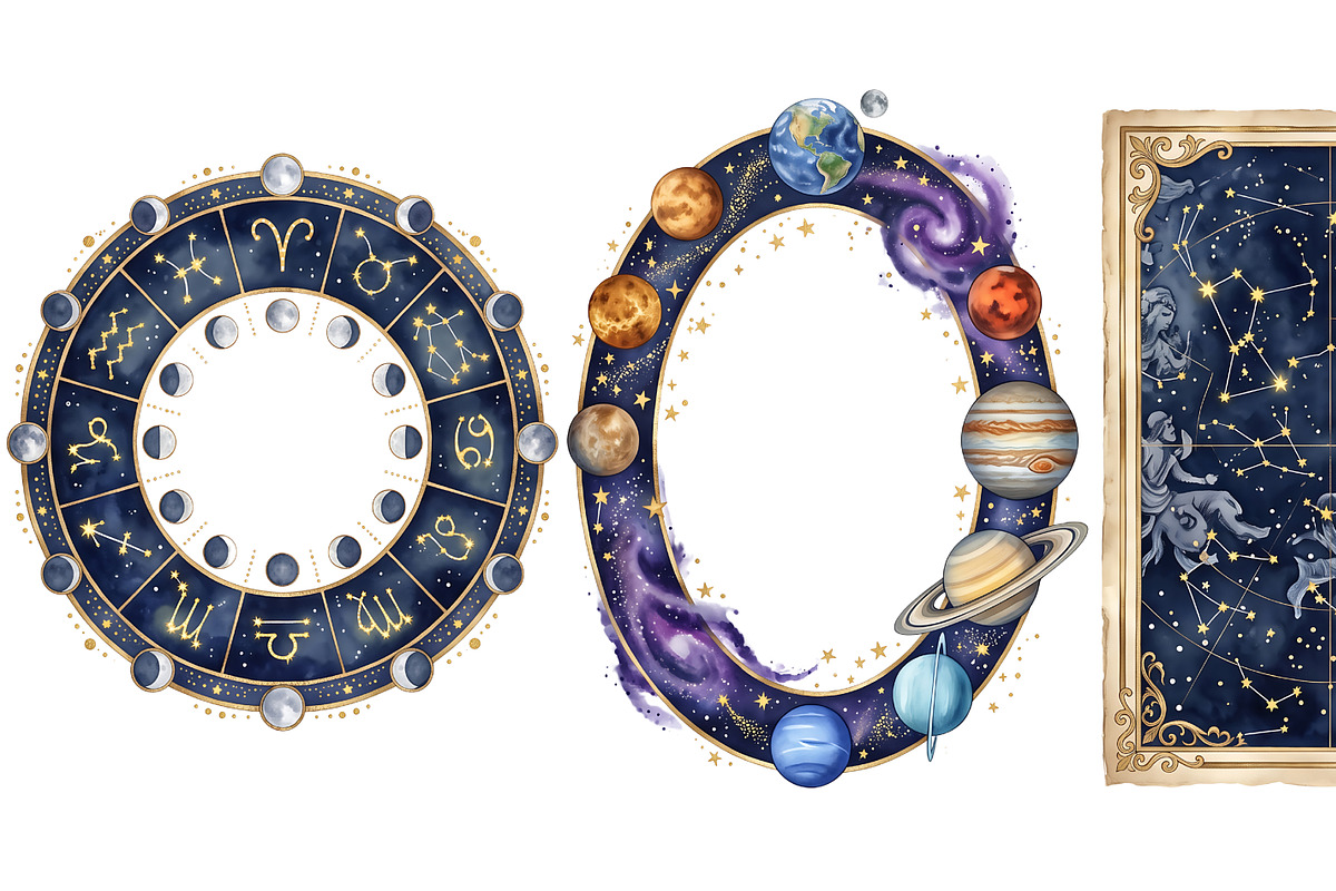 Watercolor Borders Clipart Set, an Object Graphic by RAHMAT (Photo 13 of 15)