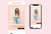 Fashion Ecommerce Email Template PSD, an Email Template by KikiBunnyCreative (Thumbnail 5 of 7)