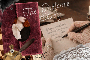 The Poetcore Study Paper & Collage, an Object Graphic by Lidberia