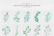 Watercolor Christmas Wild Forest Set, an Animal Illustration by NassyArt (Thumbnail 7 of 9)