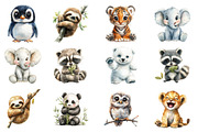 Cute Baby Animals PNG, an Illustration by SinaCreation (Thumbnail 2 of 5)