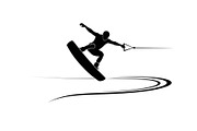 Water Ski Silhouette Vector Bundle, an Illustration by Designs_River (Thumbnail 4 of 51)