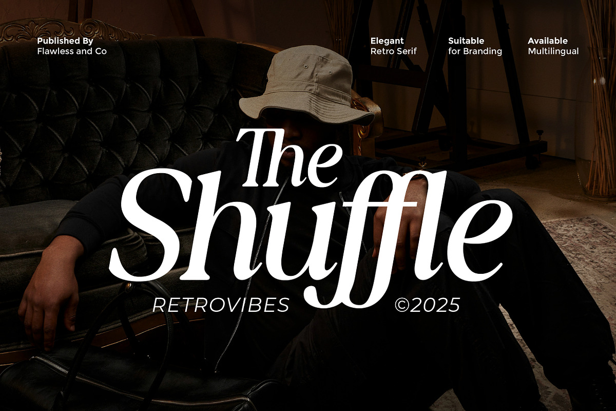 The Shuffle - Retro Serif Font, a Serif Font by Flawless And Co (Photo 1 of 10)