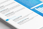 4 Colorful Textured Print Resumes, a Resume Template by Dragoș Neagu (Thumbnail 2 of 4)