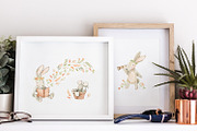 Watercolor baby bunnies. Baby shower, an Animal Illustration by Kate Macate (Thumbnail 2 of 10)