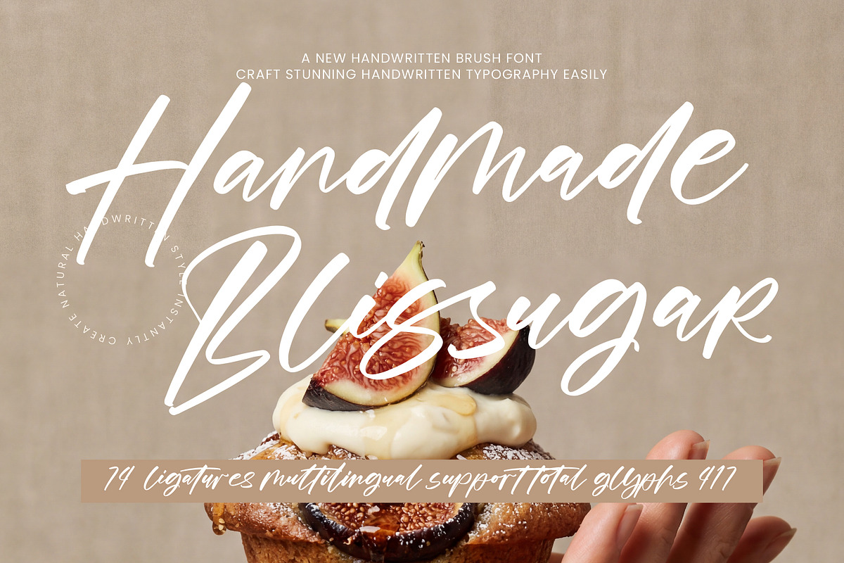 Handmade Blissugar, a Handwritten Font by operatype.co (Photo 1 of 15)