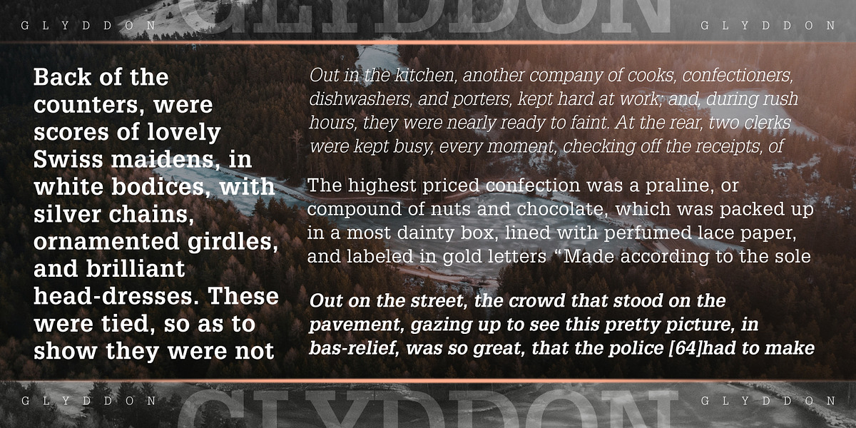 Glyddon, a Slab Serif Font by FontSite Inc. (Photo 2 of 2)