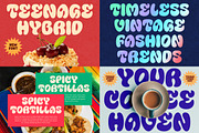 The Suprising Retro Font Bundle, a Sans Serif Font by TeenageFoundry (Thumbnail 6 of 15)