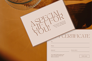 Minimal Gift Certificate Template, a Card Template by LePosey Studio (Thumbnail 2 of 5)