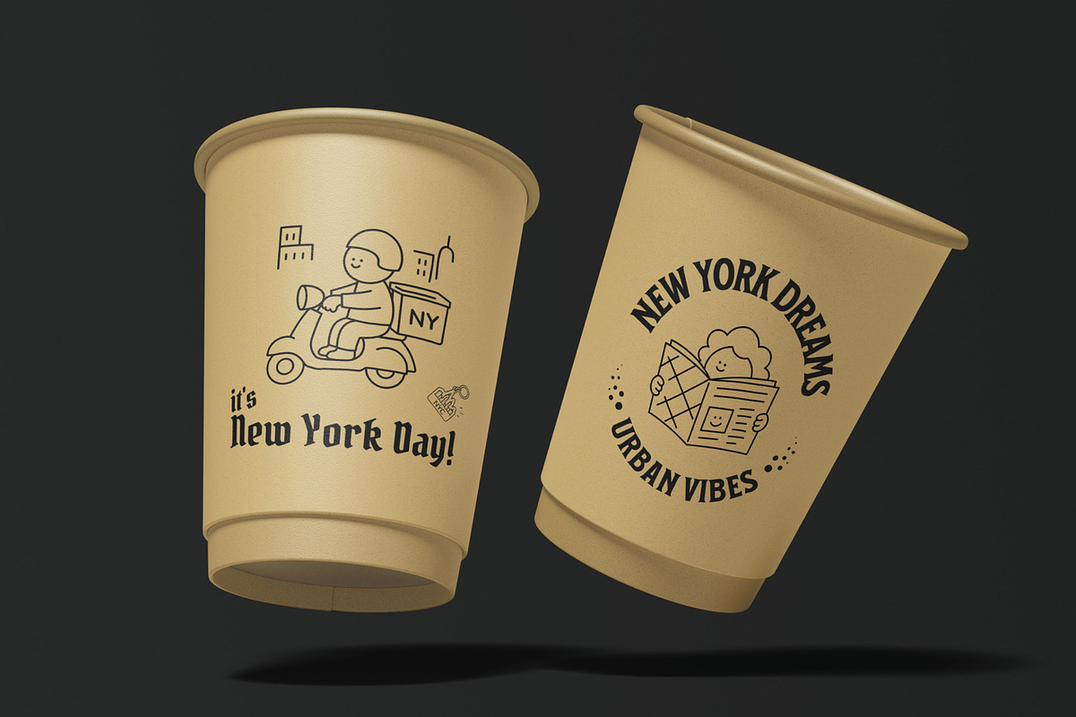 130 New York Doodles Bundle, an Outline Icon by Prosymbols (Photo 4 of 10)