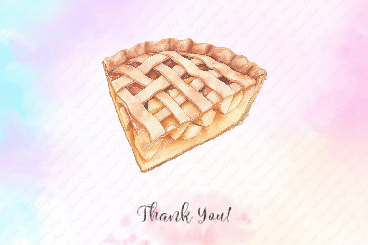 Pastries Watercolor Clipart Set, an Illustration by Watercolor design (Photo 7 of 12)