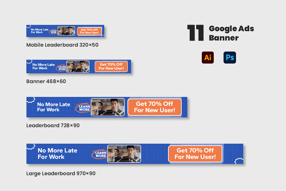 Transportation App Google Ads, a Templates & Theme by Rahardi Creative (Photo 3 of 3)